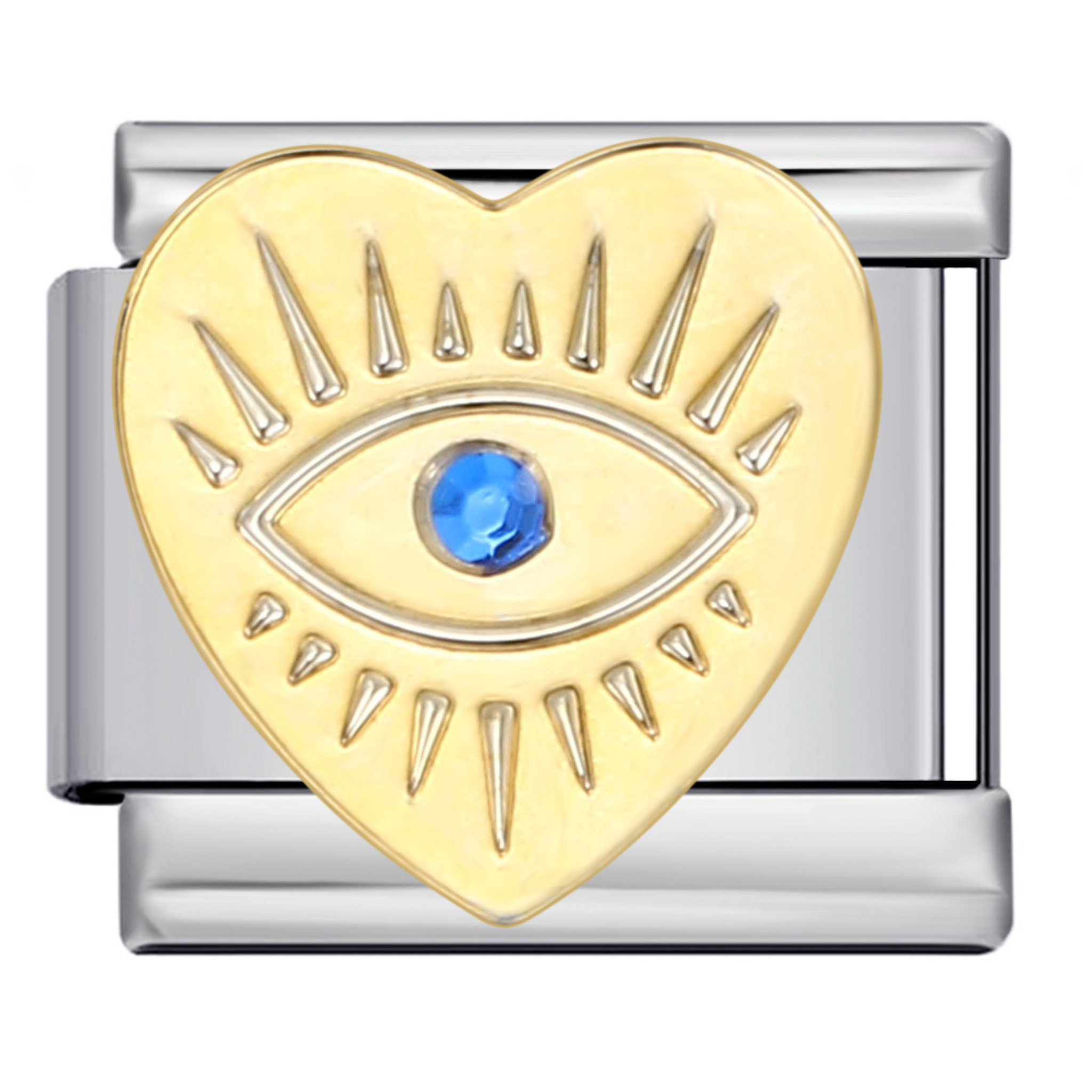 Golden Heart Evil Eye
