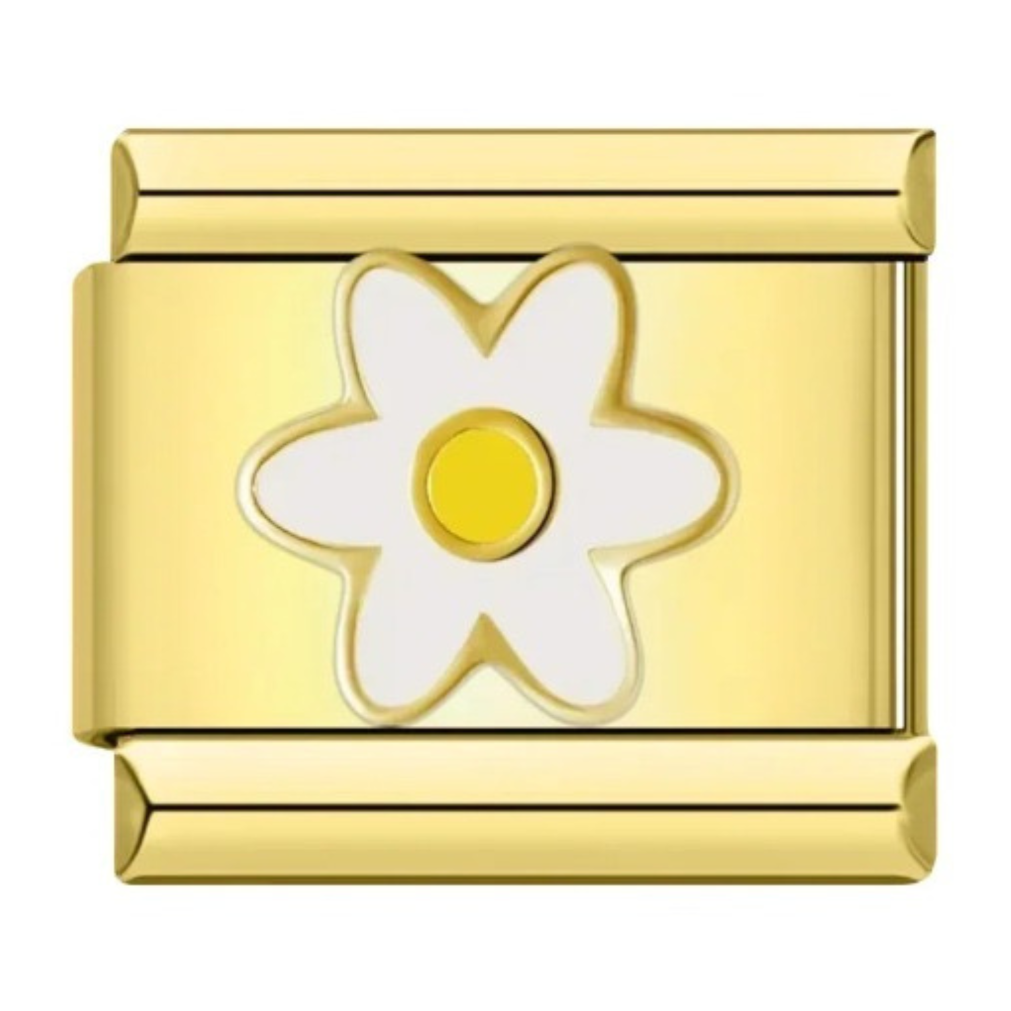 Little Daisy Flower Gold Charm