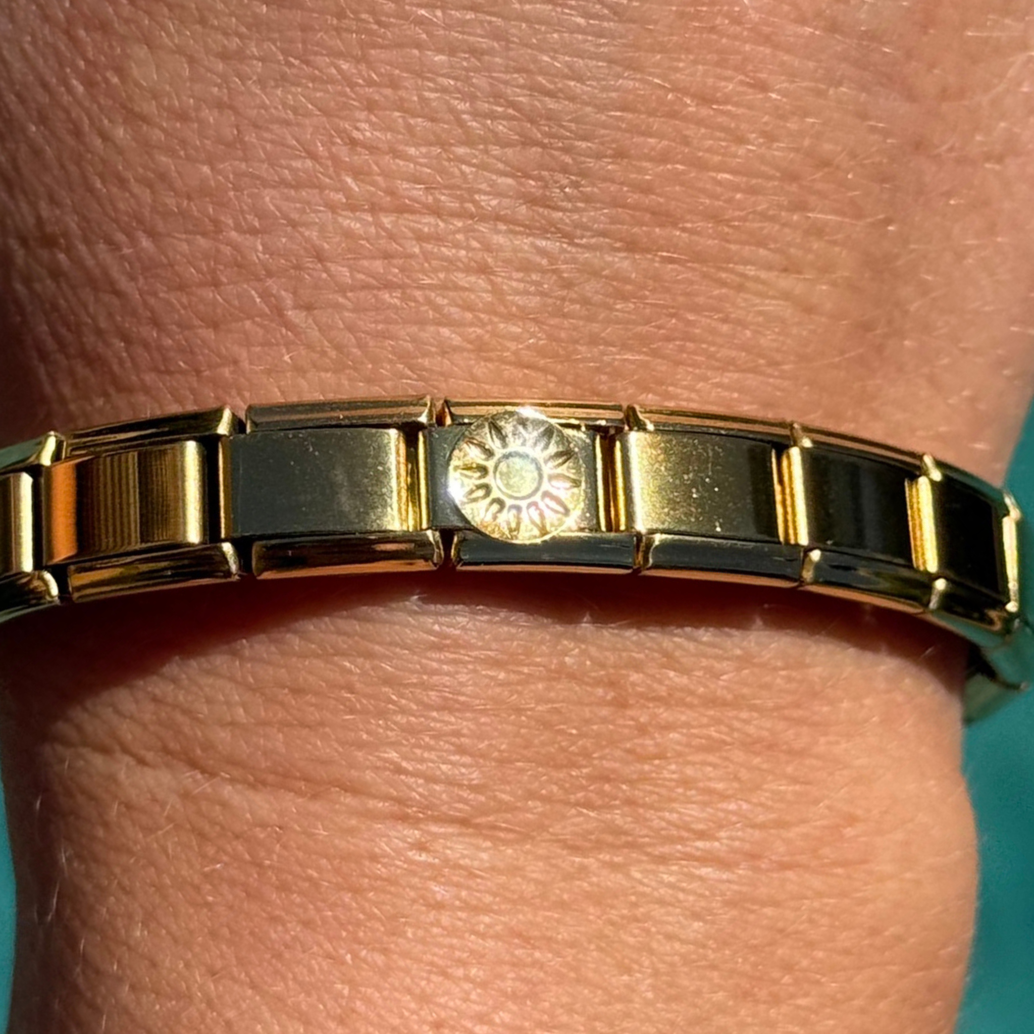 Golden Hour Sun Charm Gold