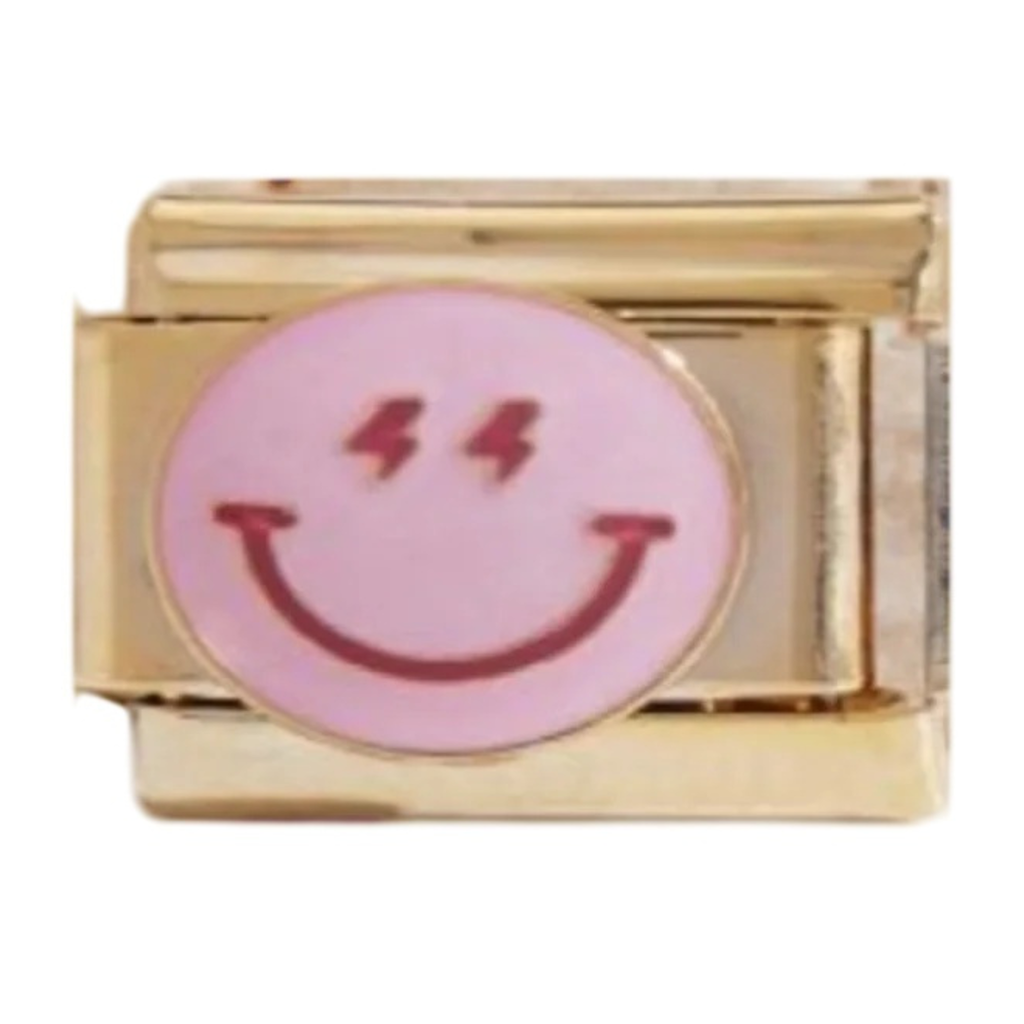 Smiley Face Gold Charm