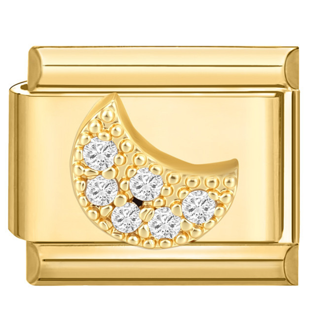 Celestial Moon Gold Charm