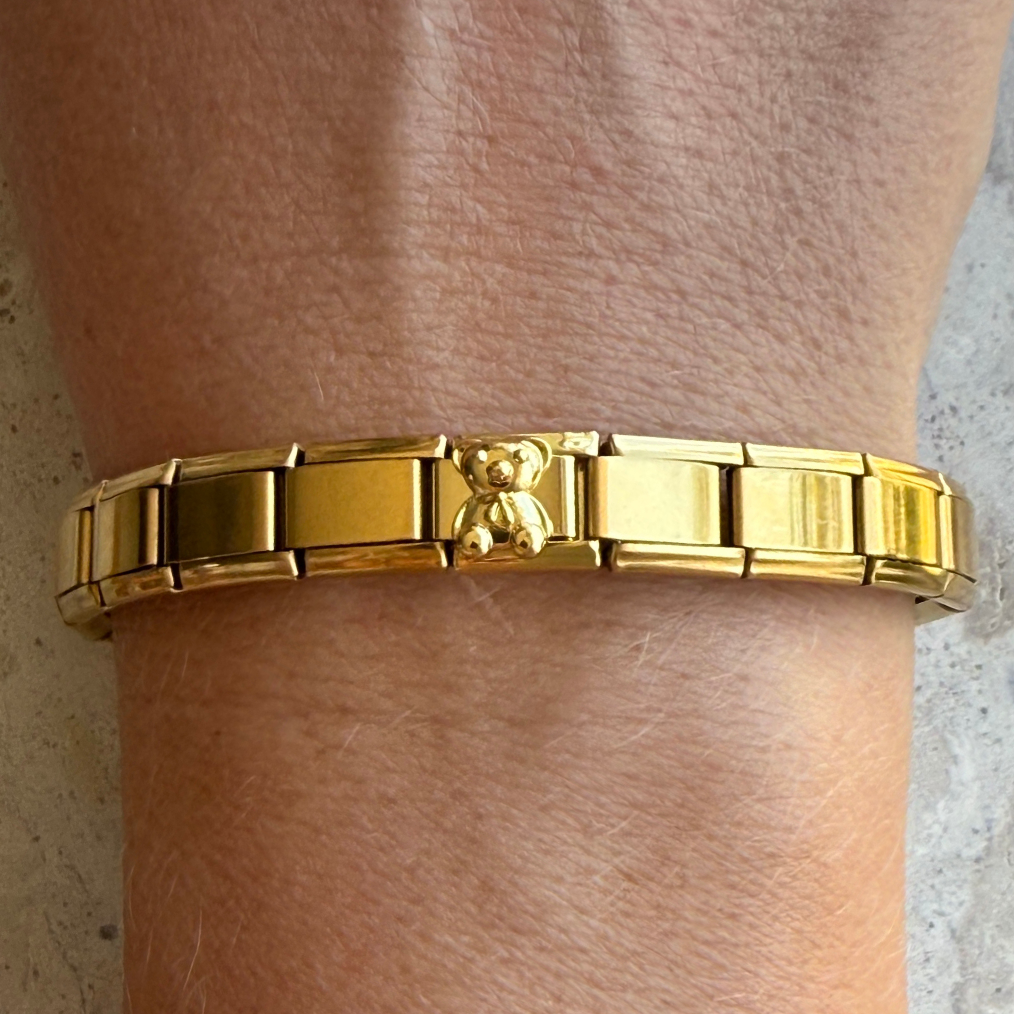 Teddy Bear Gold Charm