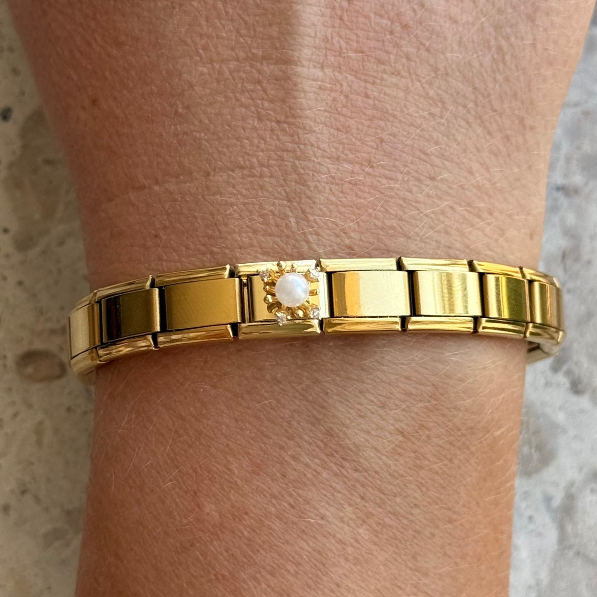 Mother of Pearl Gold Charm