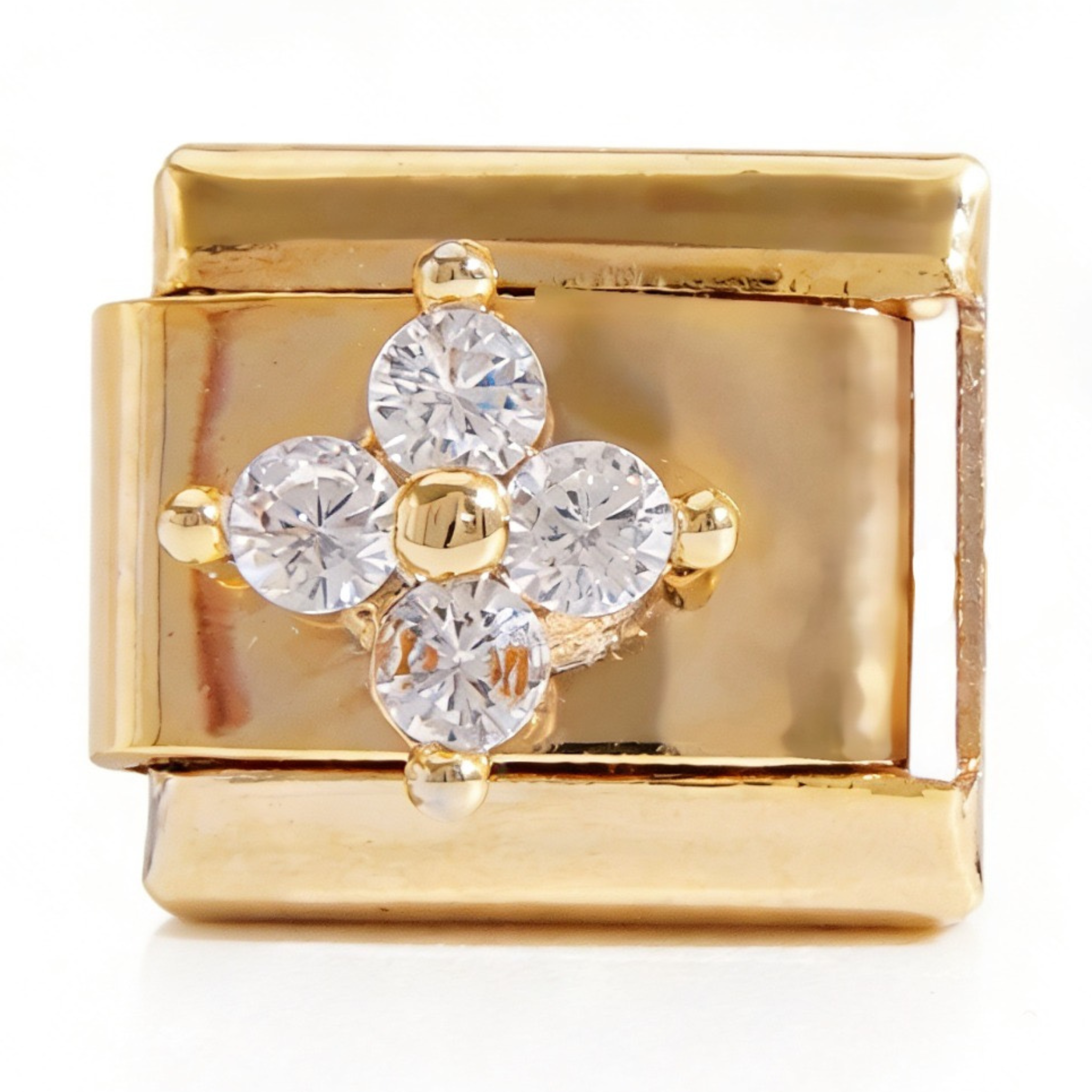 Aurora Crystal Gold Charm