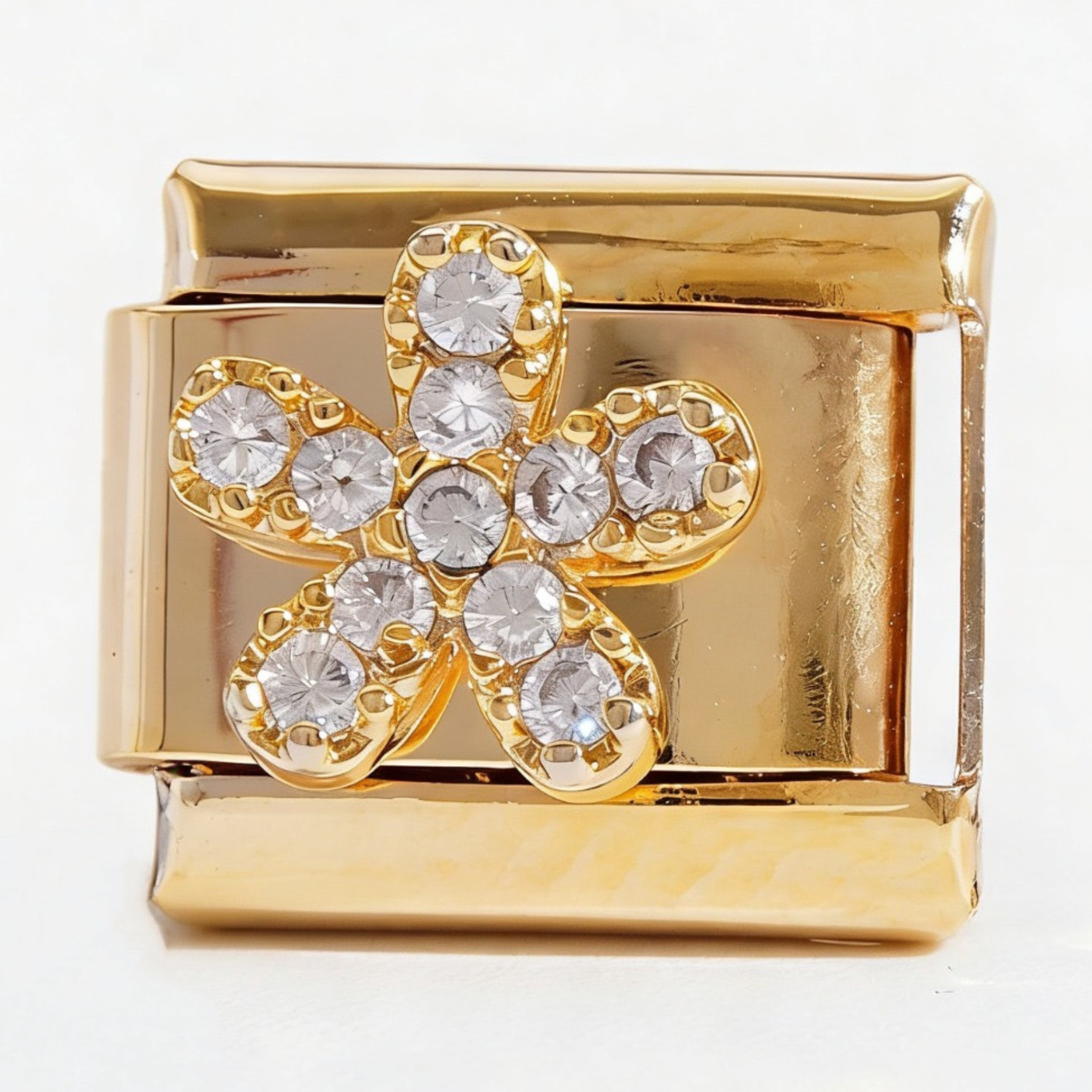 Petal Glow Gold Charm